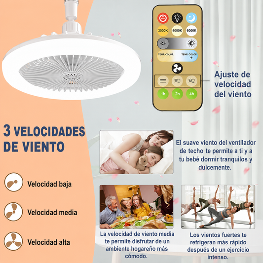 Lámpara Ventilador de Techo