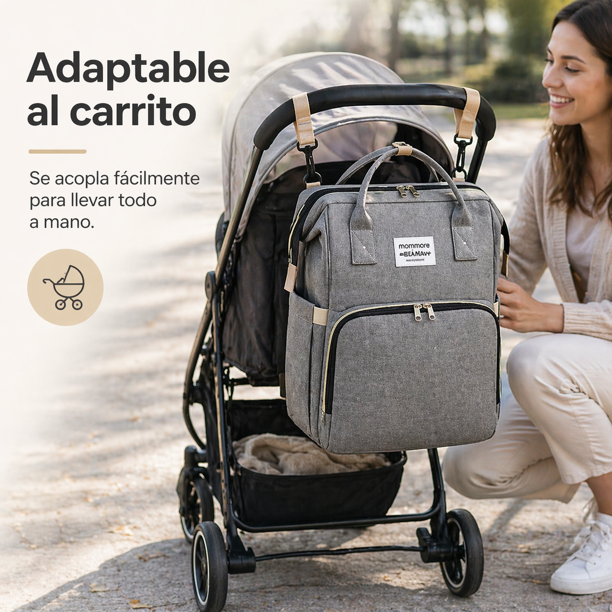 Mochila Cuna-Cambiador todo en uno.