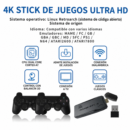 Game Stick 4K – Retro Gaming en Alta Definición