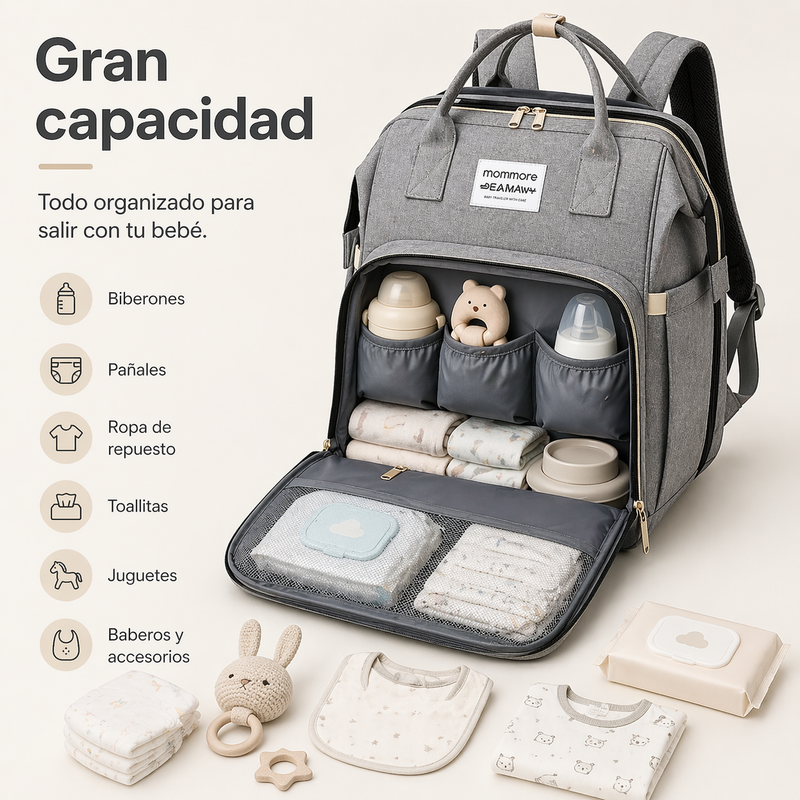 Mochila para bebé con gran capacidad