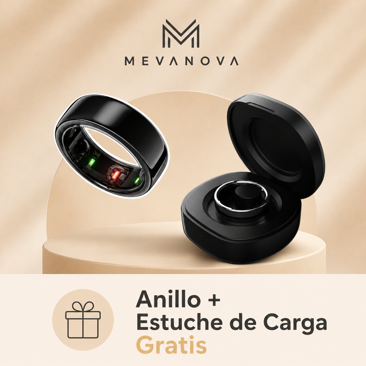 Anillo Inteligente + Estuche de carga