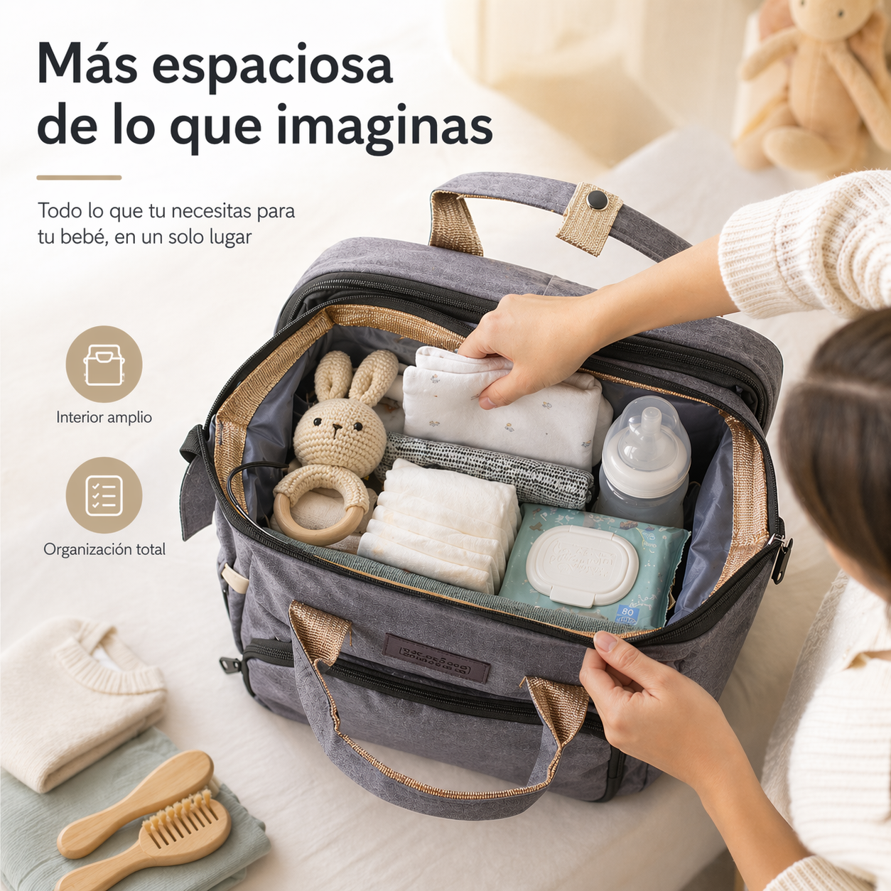 Mochila Cuna-Cambiador todo en uno.