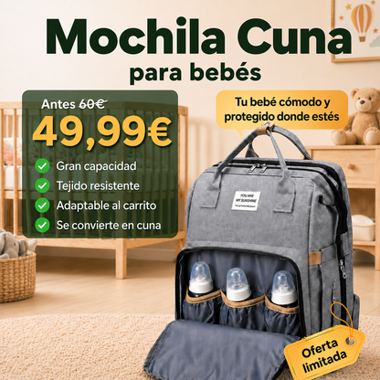 Mochila Cuna-Cambiador todo en uno.