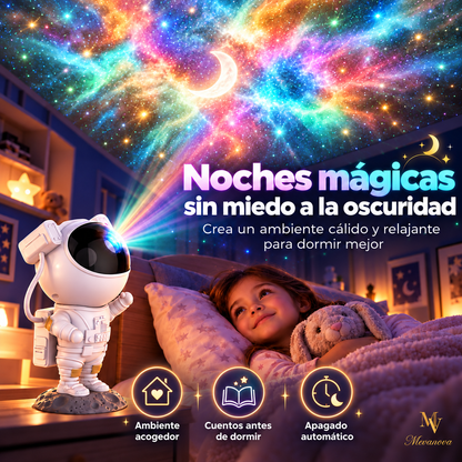 Proyector Galaxia Astronauta con Bluetooth | Luz, Estrellas y Música