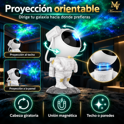 Proyector Galaxia Astronauta con Bluetooth | Luz, Estrellas y Música