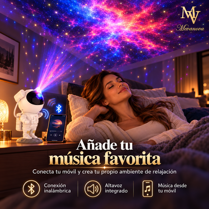 Proyector Galaxia Astronauta con Bluetooth | Luz, Estrellas y Música