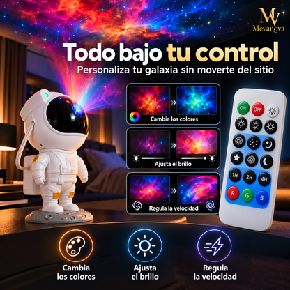 Proyector Galaxia Astronauta con Bluetooth | Luz, Estrellas y Música
