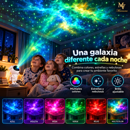 Proyector Galaxia Astronauta con Bluetooth | Luz, Estrellas y Música