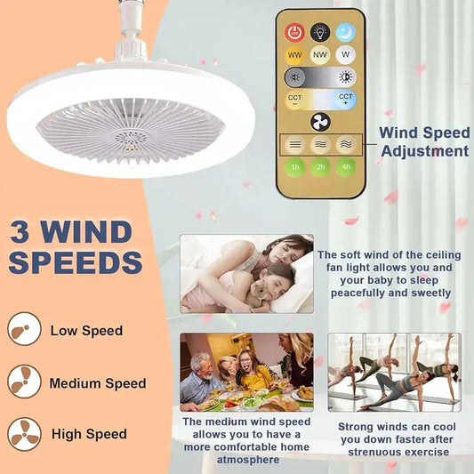 Lámpara Ventilador de Techo